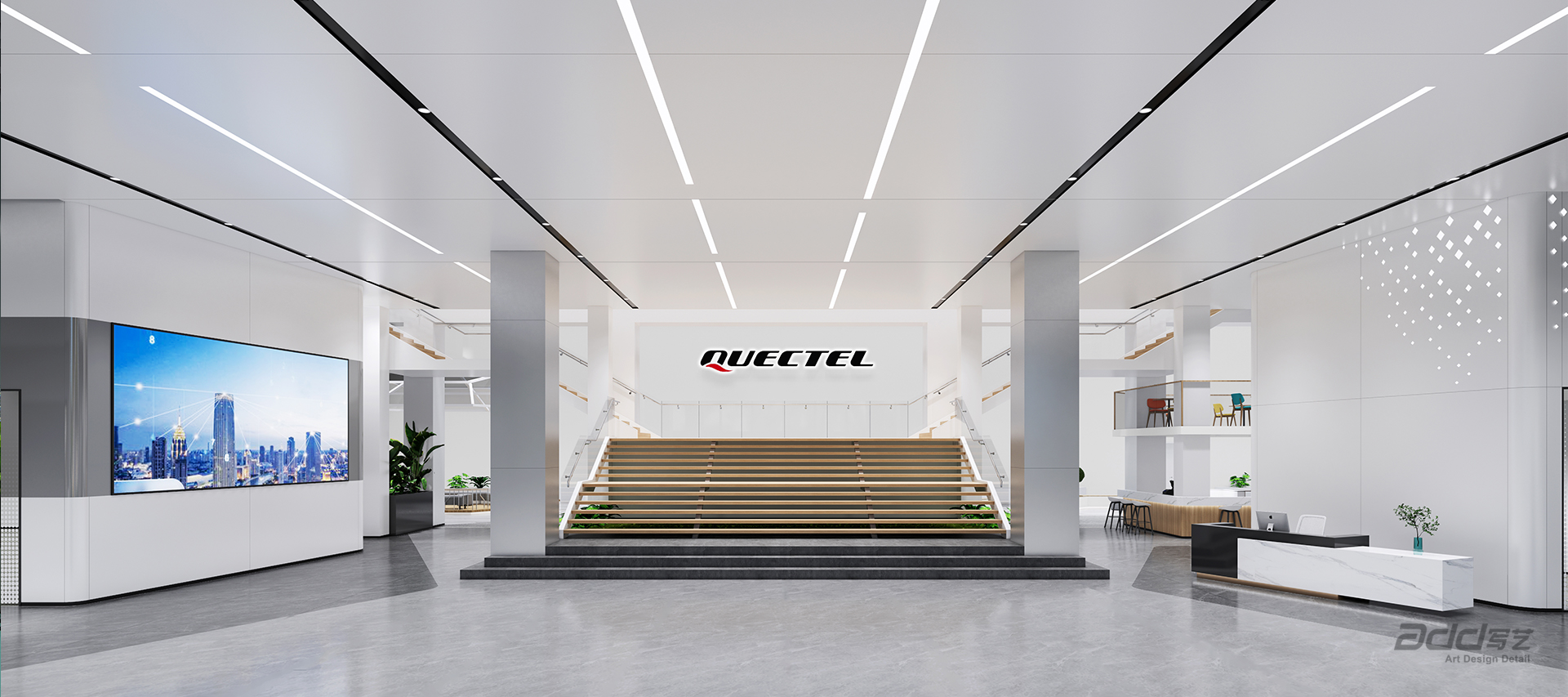 移遠(yuǎn)通信辦公室裝修設(shè)計-前廳-pc